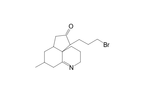 (3aSR,5RS,10aSR)-1-(3-bromepropyl)-3a,4,5,6,8,9,10,10a-octahydro-5-methyl-2-cyclopenta[e]quinolone