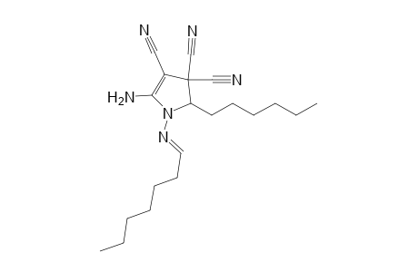 5-N-Hexyl-1-N-heptylideneimino-2-amino-3,4,4-tricyano-4,5-dihydropyrrole