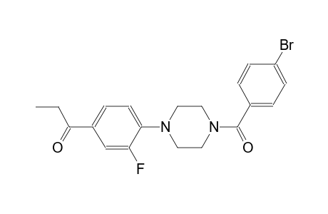 1-propanone, 1-[4-[4-(4-bromobenzoyl)-1-piperazinyl]-3-fluorophenyl]-