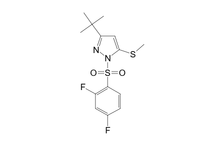 3-tert-butyl-1-[(2,4-difluorophenyl)sulfonyl]-5-(methylthio)pyrazole