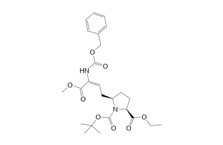 Ethyl (2S)-cis-1-(tert-Butoxycarbonyl)-5-[(3'-amino(N-benzyloxycarbonyl)-3'-(methoxycarbonyl)-2'-propenyl]prolinate