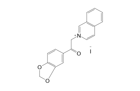 2-[3,4-(METHYLENEDIOXY)PHENACYL]ISOQUINOLINIUM IODIDE