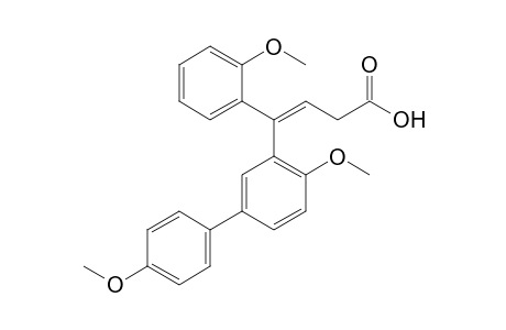 4-[2-Methoxy-5-(p-methoxyphenyl)phenyl]-4-(o-methoxyphenyl)-3-butenoic acid