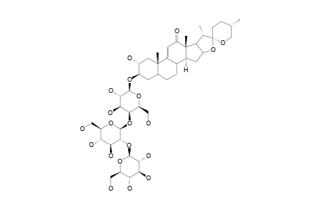 9,11-DEHYDROMANOGENIN-3-O-[O-BETA-D-GLUCOPYRANOSYL-(1->2)-O-BETA-D-GLUCOPYRANOSYL-(1->4)-BETA-D-GALACTOPYRANOSIDE]