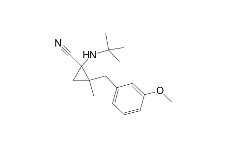 1-(t-Butylamino)-2-(3'-methoxybenzyl)-2-methylcycloproane-1-carbonitrile