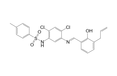 N-(5-{[(3-allyl-2-hydroxyphenyl)methylidene]amino}-2,4-dichlorophenyl)-4-methylbenzenesulfonamide