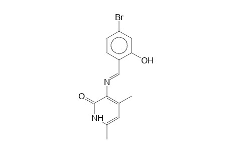 4,6-Dimethyl-2(1H)pyridone,-3(4-bromo-2-hydroxyphenylmethylenamino)