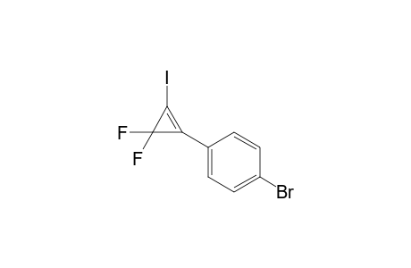 3,3-DIFLUORO-1-IODO-2-(4-BROMO-PHENYL)-CYCLOPROPENE