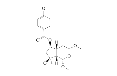 5-DEOXY-8-DEACETYL-3-O-METHYL-6-O-PARA-HYDROXYBENZOYL-1-EPI-CLANDONENSINE