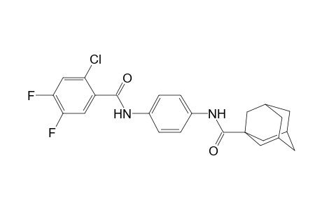 N-[4-[(2-chloro-4,5-difluoro-benzoyl)amino]phenyl]adamantane-1-carboxamide