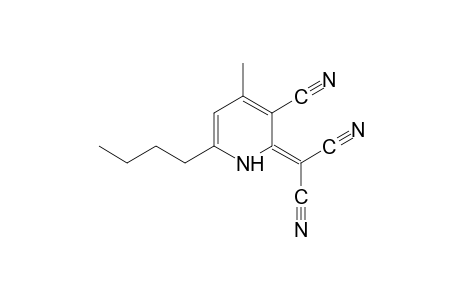 6-butyl-3-cyano-4-methyl-delta^2(1H),alpha-pyridinemalononitrile