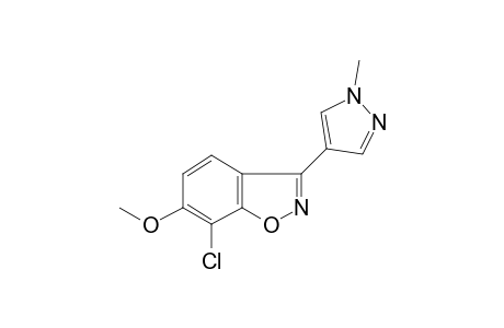 7-chloro-6-methoxy-3-(1-methylpyrazol-4-yl)indoxazene