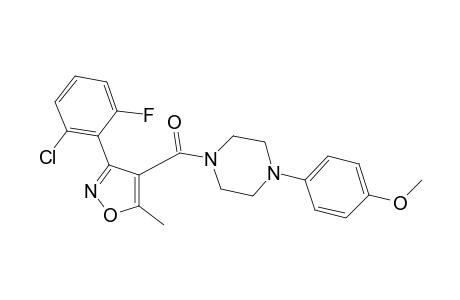 1-{[3-(2-Chloro-6-fluorophenyl)-5-methyl-4-isoxazolyl]carbonyl}-4-(4-methoxyphenyl)piperazine