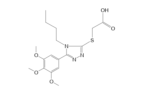 {[4-Butyl-5-(3,4,5-trimethoxyphenyl)-4H-1,2,4-triazol-3-yl]thio}acetic acid