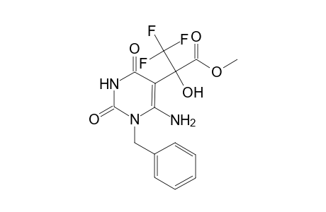 Methyl 2-(6-amino-1-benzyl-2,4-dioxo-1,2,3,4-tetrahydropyrimidin-5-yl)-3,3,3-trifluoro-2-hydroxypropanoate