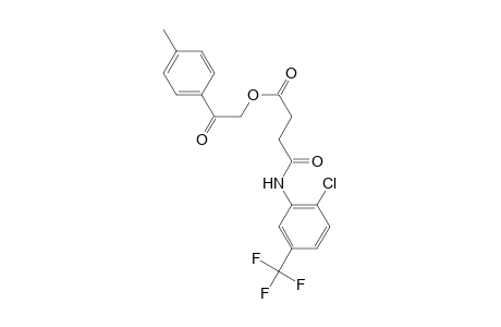 Butanoic acid, 4-[[2-chloro-5-(trifluoromethyl)phenyl]amino]-4-oxo-, 2-(4-methylphenyl)-2-oxoethyl ester