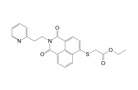 {{2,3-dihydro-1,3-dioxo-2-[2-(2-pyridyl)ethyl]-1H-benz[de]isoquinolin-6-yl}thio}acetic acid, ethyl ester