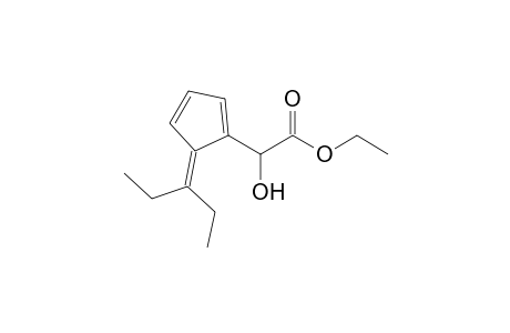 [5-(1-Ethylpropylidene)cyclopenta-1,3-dienyl]hydroxyacetic acid ethyl ester