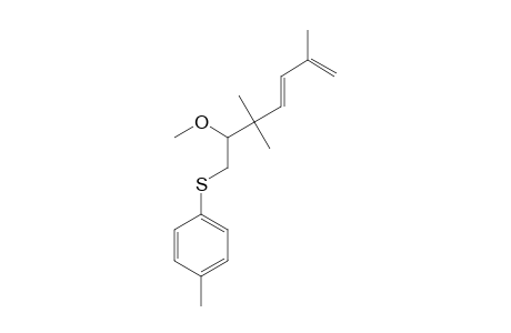 (E)-6-METHOXY-2,5,5-TRIMETHYL-7-(PARA-TOLYLTHIO)-HEPTA-1,3-DIENE
