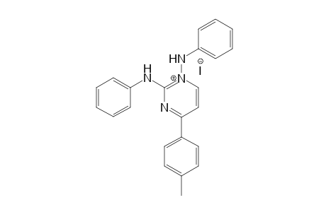 1,2-Bis(phenylamino)-4-(4-methylphenyl)pyrimidinium Iodide