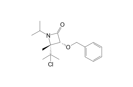 CIS-3-BENZYLOXY-4-[(1-CHLORO-1-METHYL)-ETHYL]-1-ISOPROPYL-4-METHYL-AZETIDIN-2-ONE