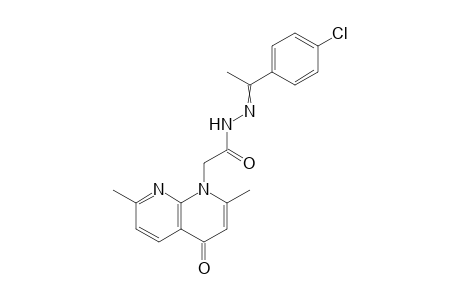 N'-[1-(4-Chlorophenyl)ethylidene]-2-(2,7-dimethyl-4-oxo-1,8-naphthyridin-1(4H)-yl)acetohydrazide