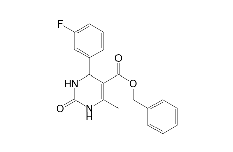 Benzyl 4-(3-fluorophenyl)-6-methyl-2-oxo-1,2,3,4-tetrahydro-5-pyrimidinecarboxylate
