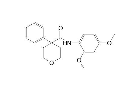 N-(2,4-dimethoxyphenyl)-4-phenyltetrahydro-2H-pyran-4-carboxamide