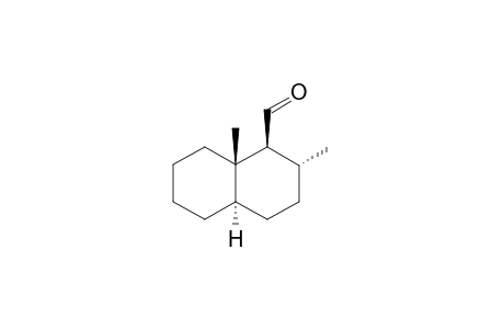 (+-)-1,2,3,4a.alpha.,5,6,7,8,8a-decahydro-2.alpha.,8a..beta.-dimethyl-1.beta.-naphthalincarbaldehyde