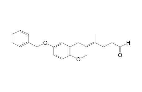 6-(5-Benzyloxy-2-methoxy-phenyl)-4-methyl-hex-4-enal