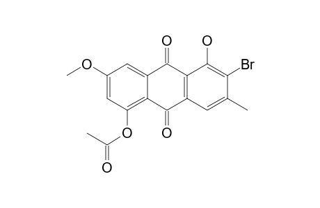 (6-Bromo-5-hydroxy-3-methoxy-7-methyl-9,10-dioxo-1-anthryl) acetate