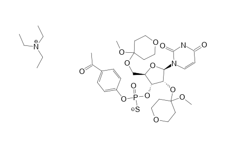 R(P)-2',5'-O-BIS-(METHOXYTETRAHYDROPYRANYL)-URIDINE-3'-(4-ACETOPHENYL-PHOSPHOROTHIOATE-TRIETHYLAMMONIUM-SALT