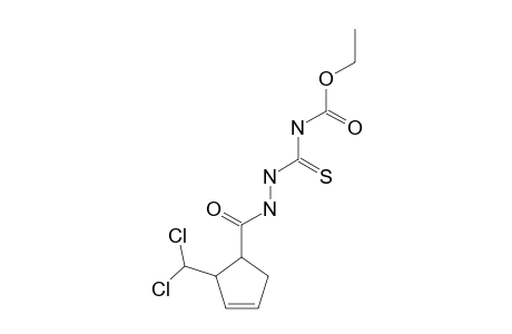 1-thioimidodicarboxylic acid, 2-ethyl ester, 1-{{[2-(dichloromethyl)-3-cyclopenten-1-yl]carbonyl}hydrazide