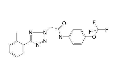 2-(5-o-Tolyl-tetrazol-2-yl)-N-(4-trifluoromethoxy-phenyl)-acetamide