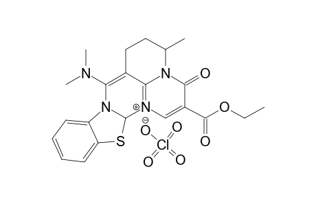 2-ETHOXYCARBONYL-7-DIMETHYLAMINO-4,5,6,12A-TETRAHYDRO-4-METHYL-3-OXOBENZOTHIAZOLO-[2,3-B]-2,6A-DIAZA-3A-AZONIAPHENALENE;PERCHLORATE