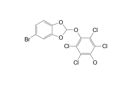 4-[(5-Bromanyl-1,3-benzodioxol-2-yl)oxy]-2,3,5,6-tetrakis(chloranyl)phenol