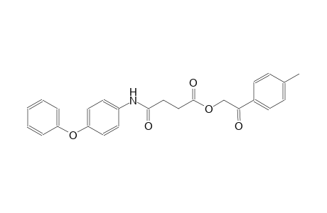 Butanoic acid, 4-oxo-4-[(4-phenoxyphenyl)amino]-, 2-(4-methylphenyl)-2-oxoethyl ester