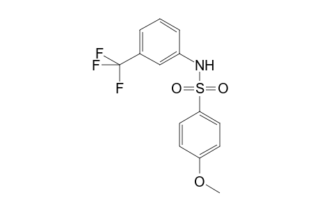 4-methoxy-N-[3-(trifluoromethyl)phenyl]benzenesulfonamide