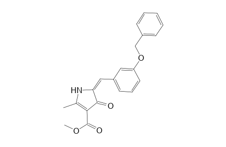 1H-Pyrrole-3-carboxylic acid, 5-(3-benzyloxybenzylidene)-2-methyl-4-oxo-4,5-dihydro-, methyl ester