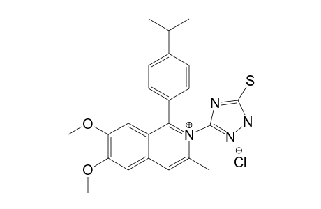 3-METHYL-6,7-DIMETHOXY-1-(4-ISOPROPYLPHENYL)-N-(5'-MERCAPTO-1'H-1,2,4-TRIAZOL-3'-YL)-ISOQUINOLINIUM-CHLORIDE