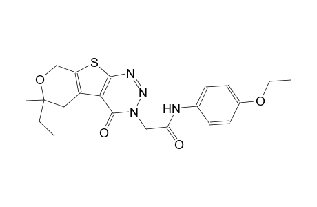 4H-pyrano[4',3':4,5]thieno[2,3-d][1,2,3]triazine-3-acetamide, N-(4-ethoxyphenyl)-6-ethyl-3,5,6,8-tetrahydro-6-methyl-4-oxo-