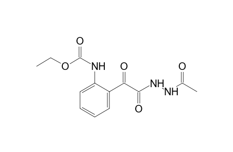 o-[(2-acetylhydrazino)glyoxyloyl]carbanilic acid, ethyl ester