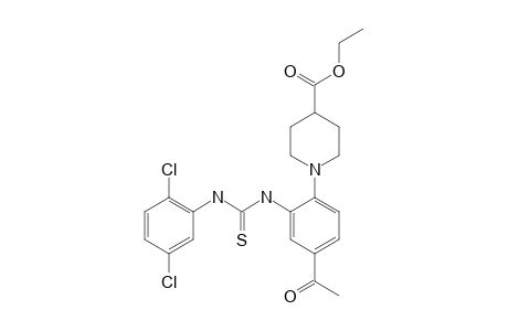 1-{4-acetyl-2-[3-(2,5-dichlorophenyl)-2-thioureido]phenyl}isonipecotic acid, ethyl ester