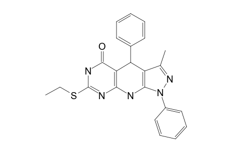 7-ETHYLTHIO-3-METHYL-1,4-DIPHENYL-4,6,9-TRIHYDRO-PYRAZOLO-[5,4-B]-PYRIMIDINO-[5,4-E]-PYRIDIN-5-ONE