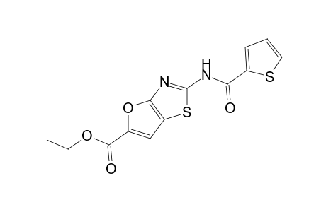 2-[(2-thienyl)carboxamido]furo[2,3-d]thiazole-5-carboxylic acid, ethyl ester