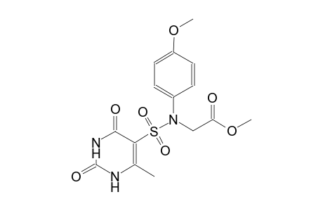 acetic acid, [(4-methoxyphenyl)[(1,2,3,4-tetrahydro-6-methyl-2,4-dioxo-5-pyrimidinyl)sulfonyl]amino]-, methyl ester