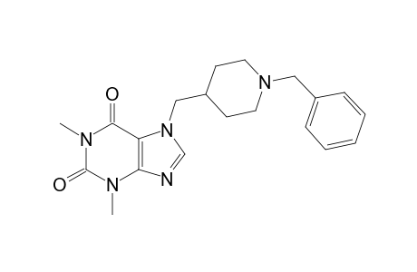 7-[[1-(benzyl)-4-piperidyl]methyl]-1,3-dimethyl-xanthine