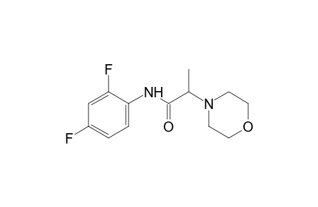 2',4'-difluoro-alpha-methyl-4-morpholineacetanilide