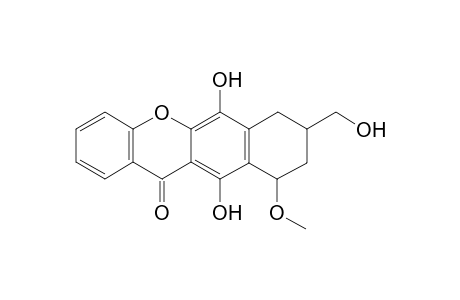 9-(Hydroxymethyl)-6,11-dihydroxy-7-methoxy-5-oxoxantho[3,2-g]tetralin