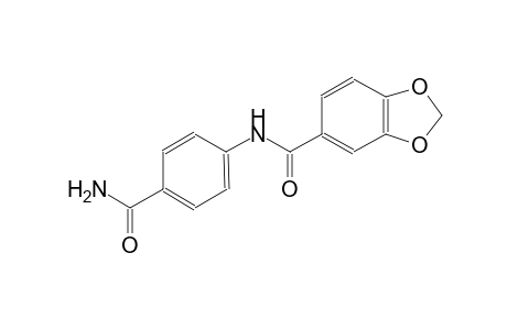 N-[4-(aminocarbonyl)phenyl]-1,3-benzodioxole-5-carboxamide